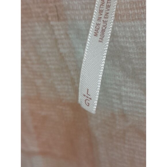 Free People Large Hey There Sunshine Boho Button Front Raw Hem Beachy Casual Top - Picture 7 of 10